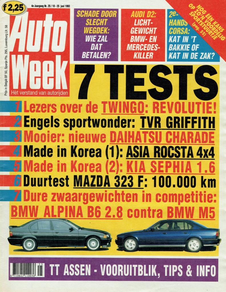 Autoweek 1993 nr. 25 (o.a. BMW Alpina B6 2.8 & BMW M5), Verzenden, Gelezen, Algemeen