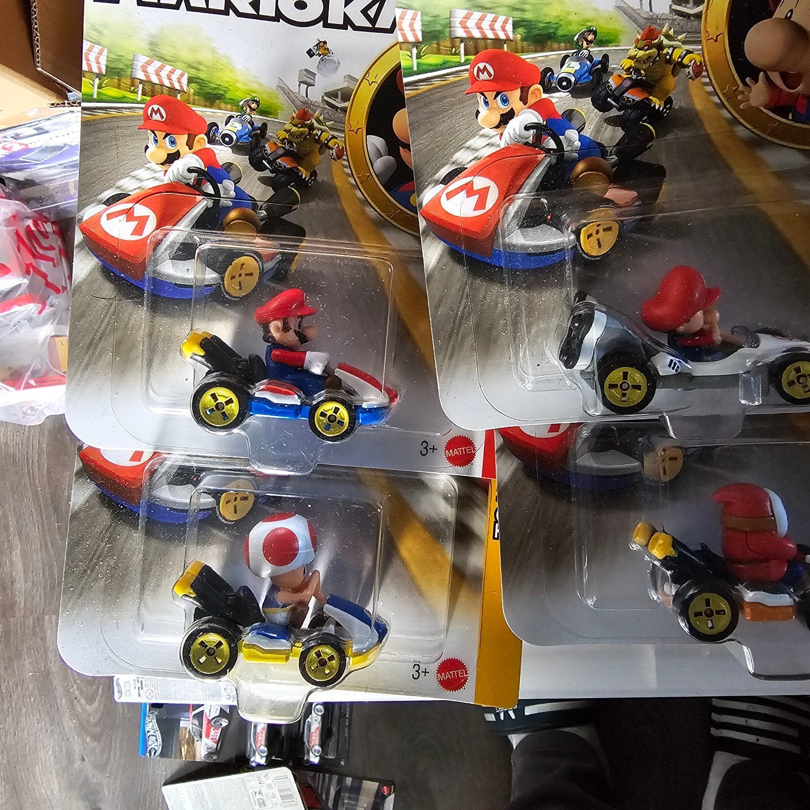 Hot Wheels Mario Kart voertuigen - Diverse karakters, Service.europe@mattel.com, Nieuw, Ophalen of Verzenden, Mattel