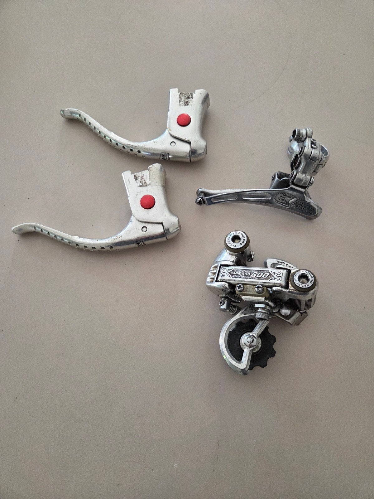 Vintage Shimano 600 Racefiets Onderdelen, Ophalen, Gebruikt, Overige materialen, Oldtimerfiets