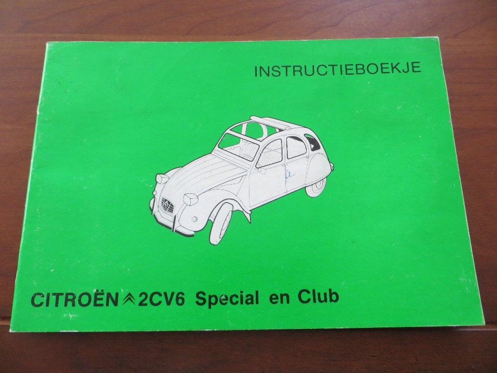 Instructieboek Citroen 2cv6 Special, 2cv6 Club 1981, Ophalen of Verzenden