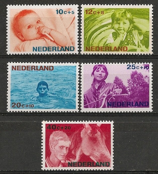 Nvph 870-74 ongebruikt cw 2,50, Postzegels en Munten, Ophalen of Verzenden