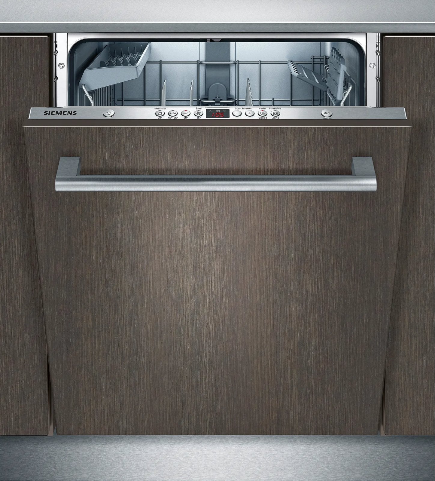 Siemens Inbouw Vaatwasser type SN69M031NL, Ophalen, Gebruikt, 60 cm of meer, Energieklasse A of zuiniger