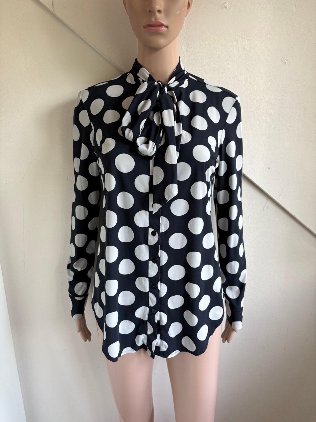 Studio Anneloes travelstof blouse maat S polkadot big dot, Ophalen of Verzenden, Zo goed als nieuw, Maat 36 (S), Meerkleurig