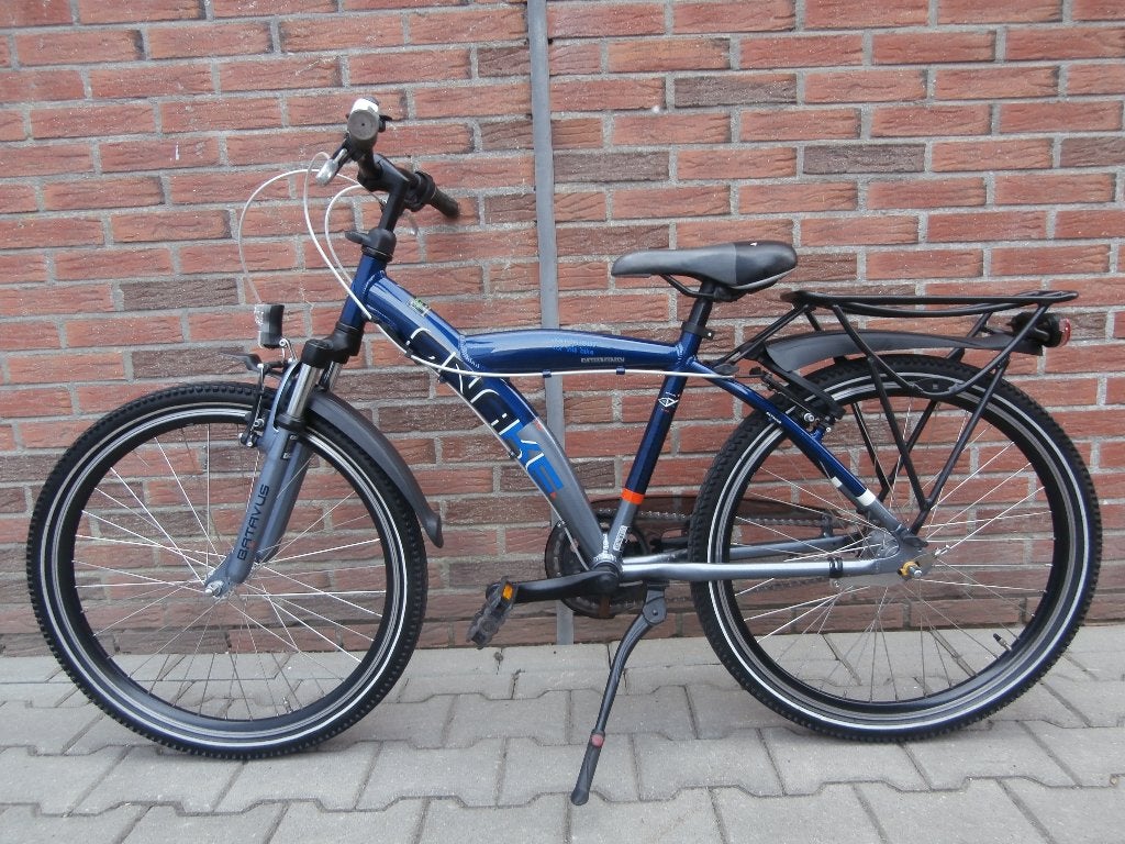 Zeer mooie Batavus Snake 24 inch. blauw-grijs. Nexus 3, Ophalen, Terugtraprem, 24 inch, Versnellingen
