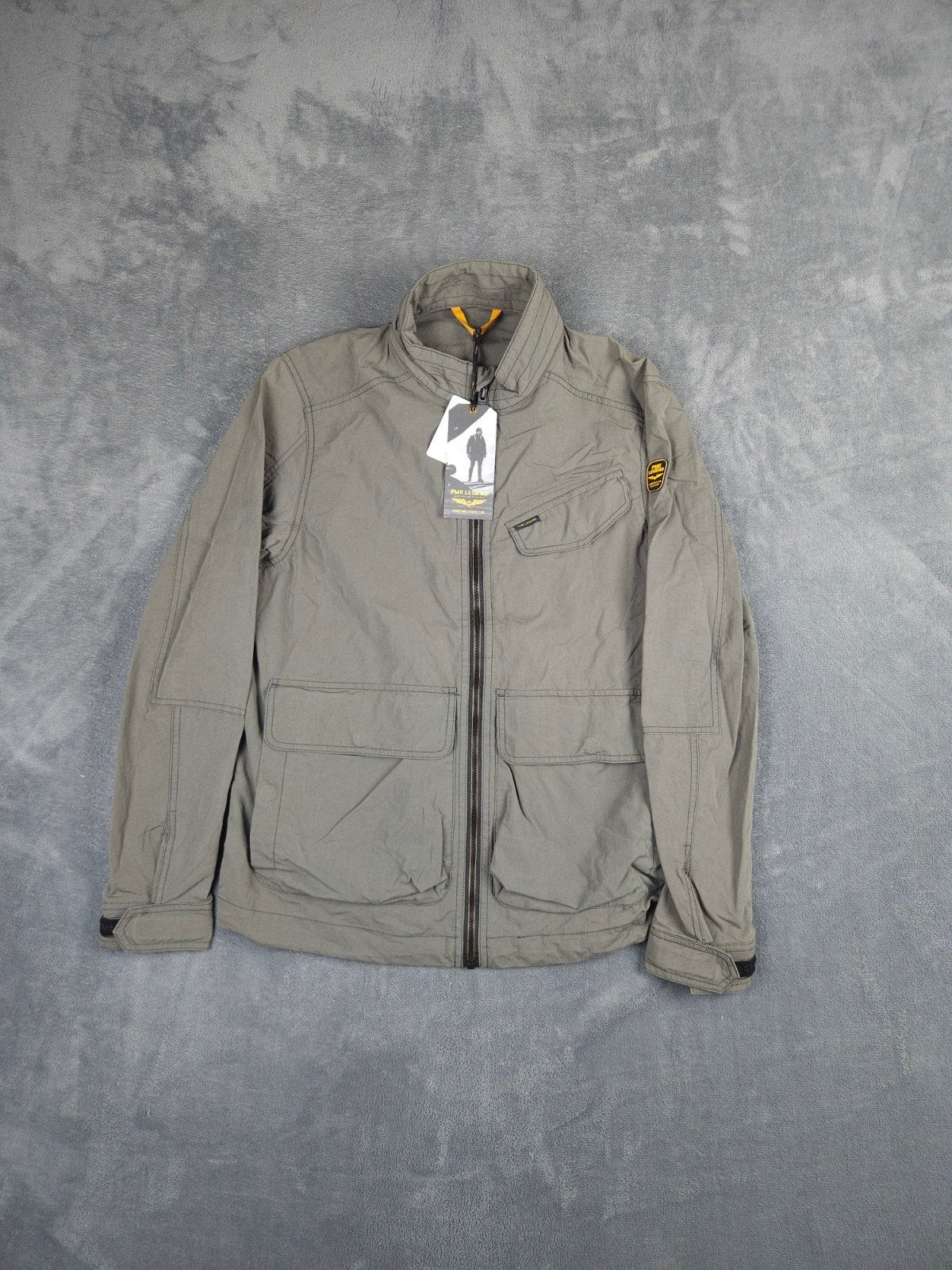 Pme Legend Short Cargo Jacket Zomer Jas M Groen Waterafstote, ., Nieuw, ., Pme Legend