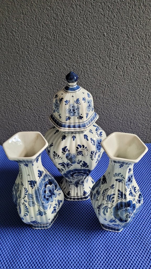 Set Delfts Blauwe Holland Vazen, Ophalen of Verzenden
