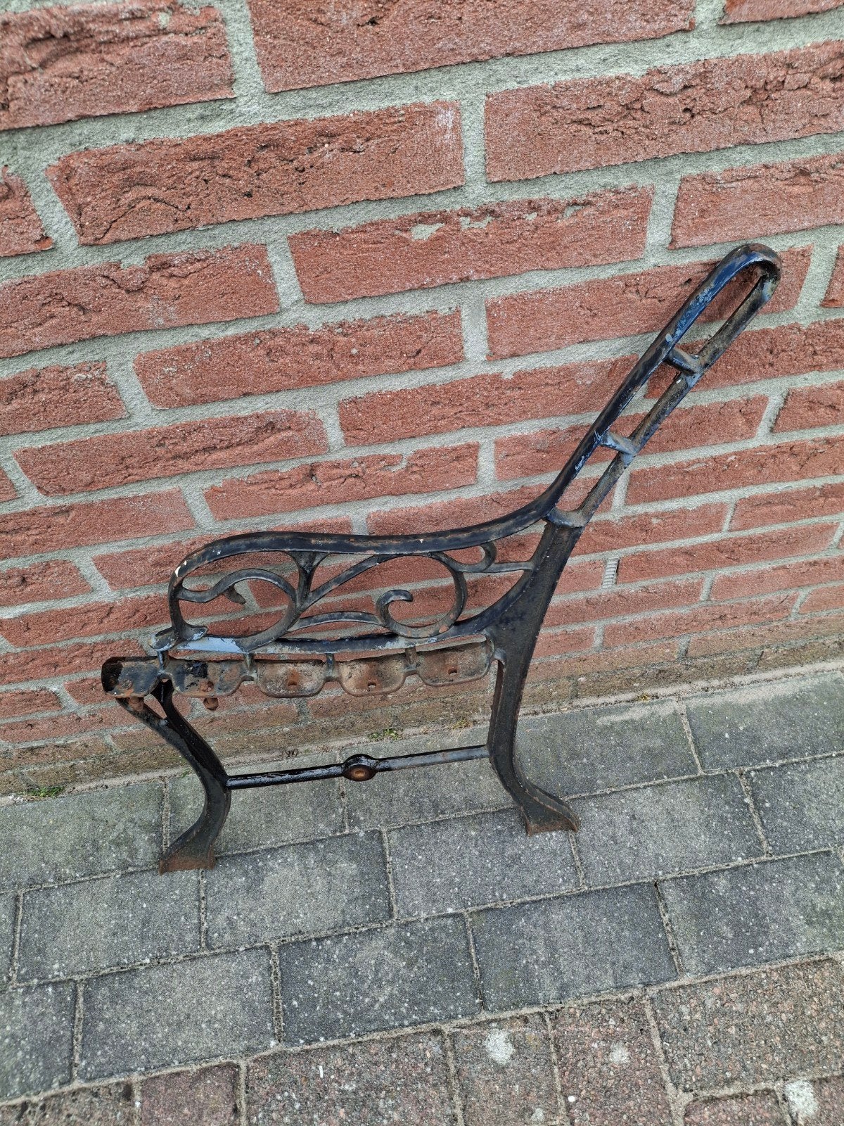 Gietijzeren tuinbank poten, Ophalen of Verzenden, Gebruikt, Metaal