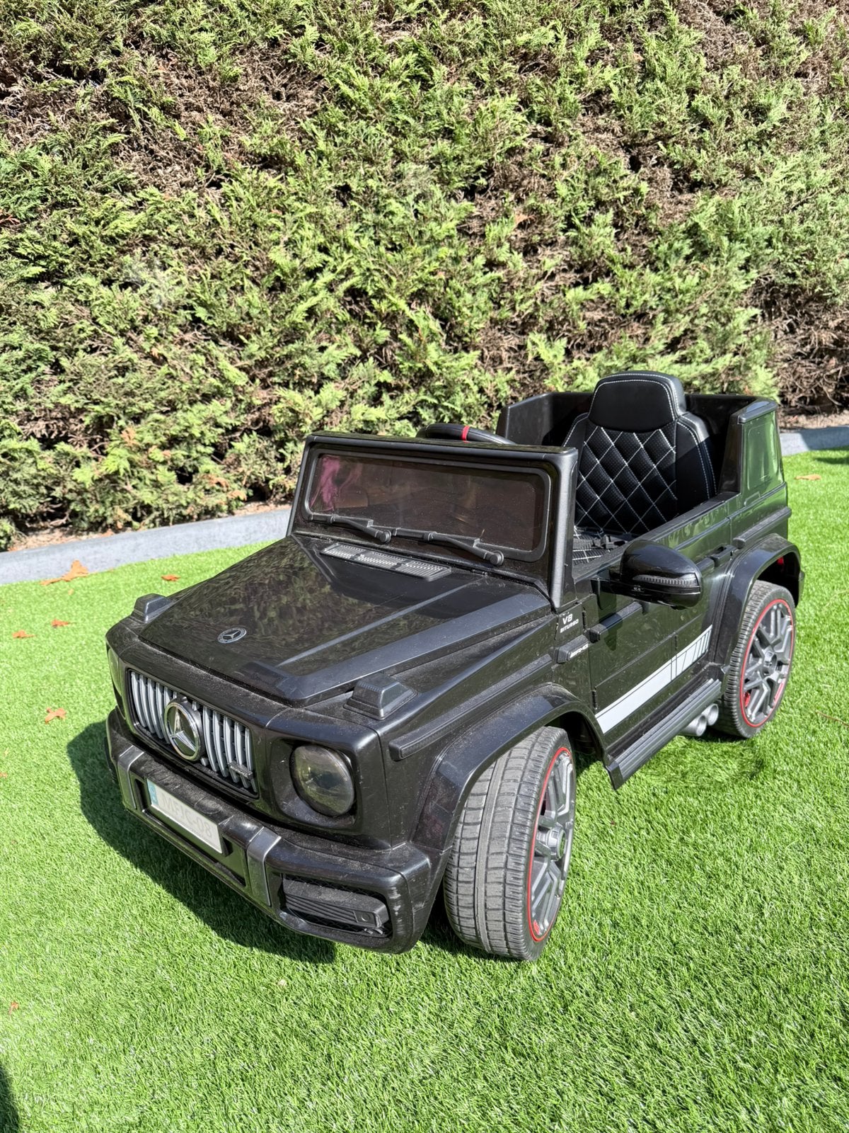 Mercedes G63 AMG elektrische kinderauto – zwart, Ophalen, Gebruikt
