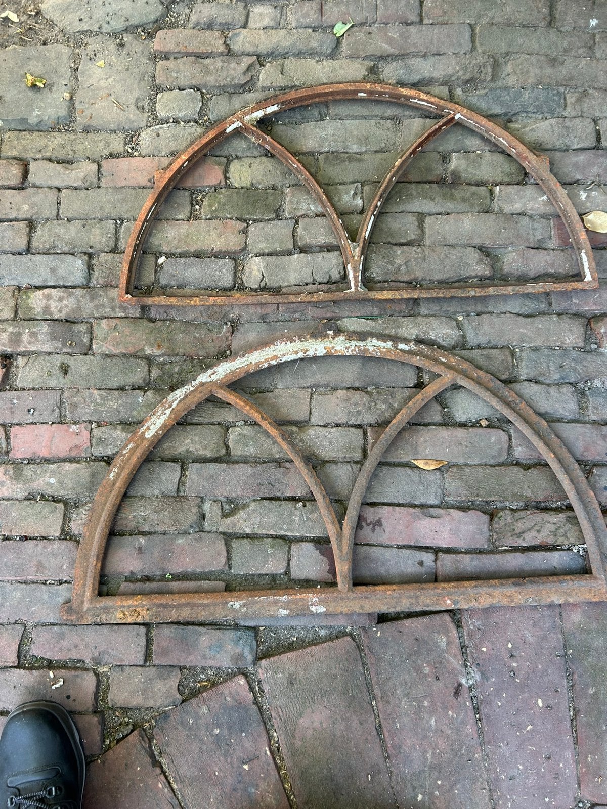 2 antieke gietijzeren stalramen, Ophalen of Verzenden, Zo goed als nieuw, Minder dan 80 cm