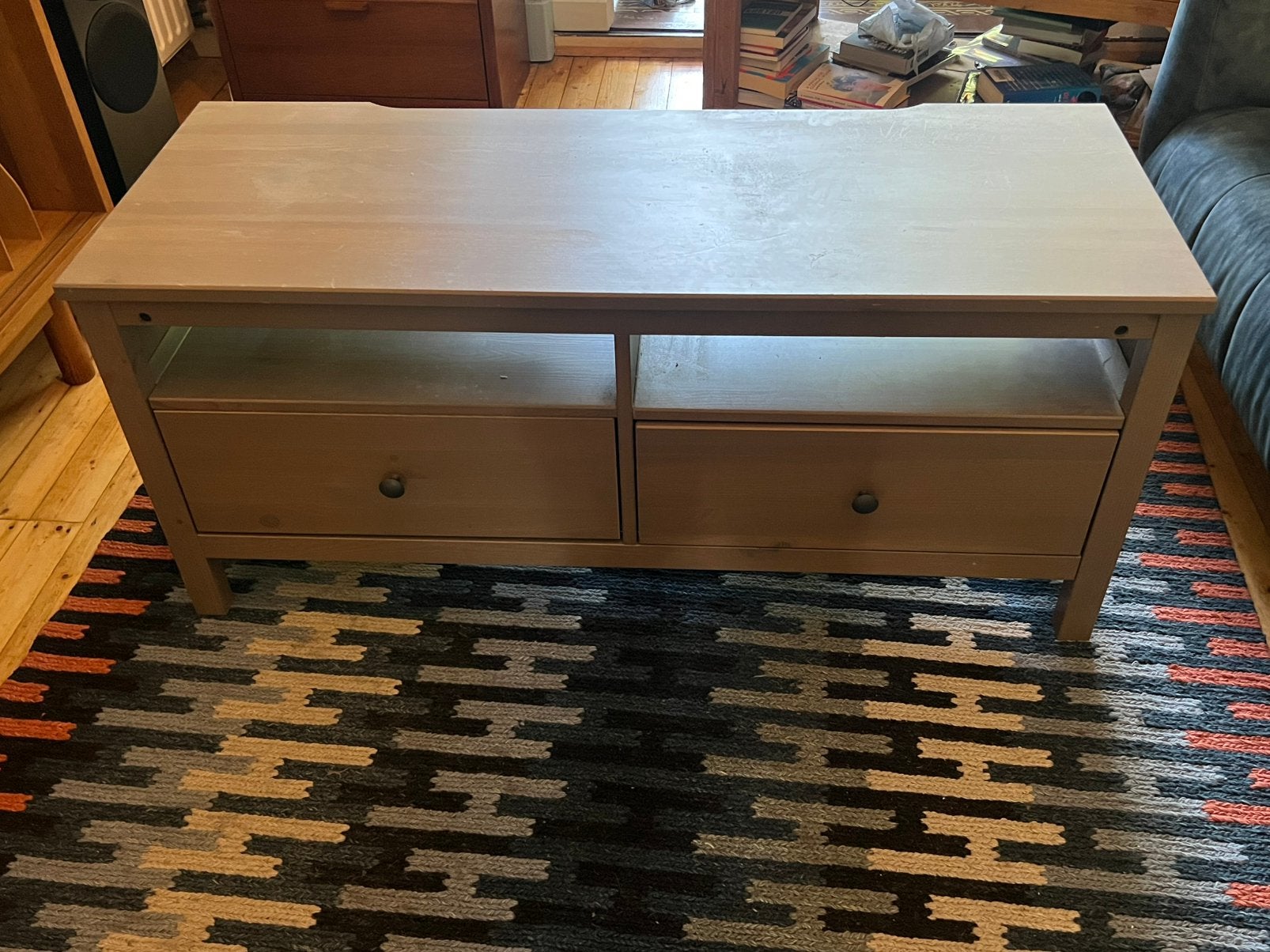 IKEA HEMNES tv-meubel grijs/bruin, Ophalen, Gebruikt, 100 tot 150 cm, Minder dan 100 cm