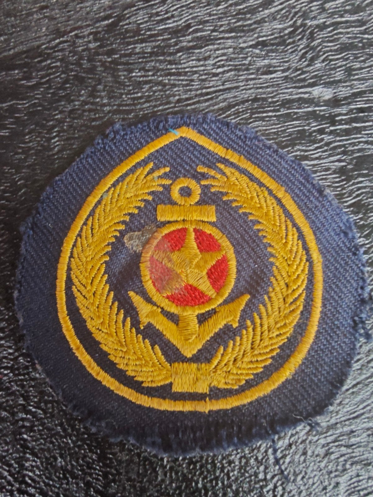 North Vietnamese Navy Officer’s  patch uitdunnen verzameling, Verzamelen, Ophalen of Verzenden, Marine, Amerika, Embleem of Badge