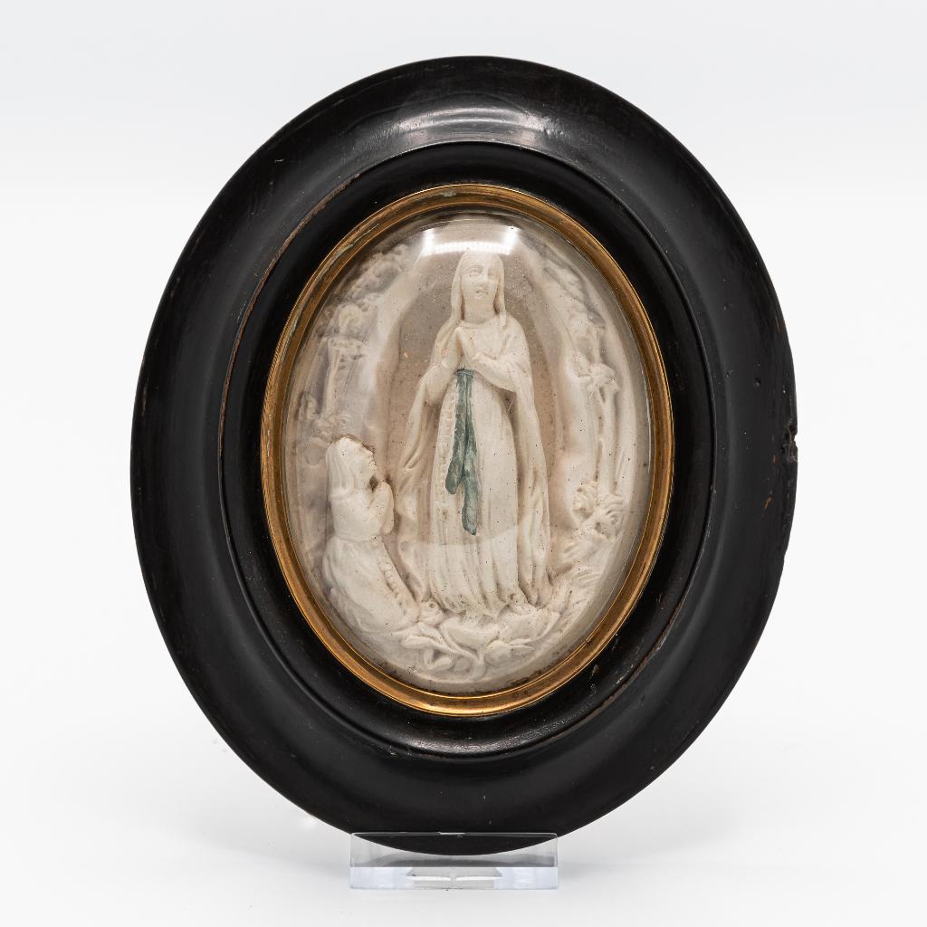 Meerschuim, Maria van Lourdes, 19e-eeuw, Antiek en Kunst, Antiek | Religie, Ophalen of Verzenden