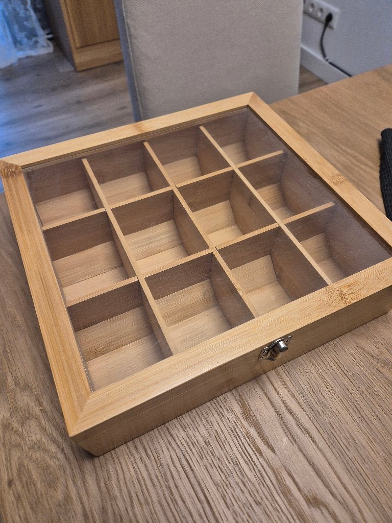 Tea box, Beige, Hout, Nieuw, Ophalen of Verzenden