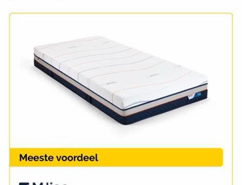 Matras M Line 90x200 nieuw met bon, Huis en Inrichting, Slaapkamer | Matrassen en Bedbodems, Ophalen, Zo goed als nieuw, Eenpersoons