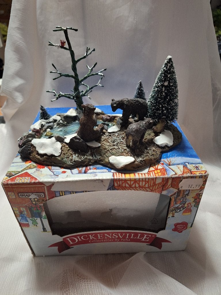 PEHA DICKENSVILLE drie beren voor kerstdoorp, Diversen, Kerst, Ophalen, Zo goed als nieuw