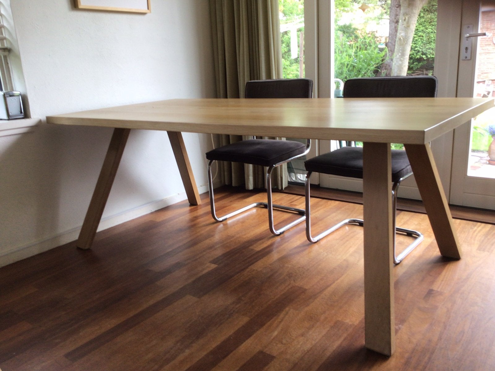 Tafel eiken, Ophalen, Eikenhout, 200 cm of meer, 50 tot 100 cm
