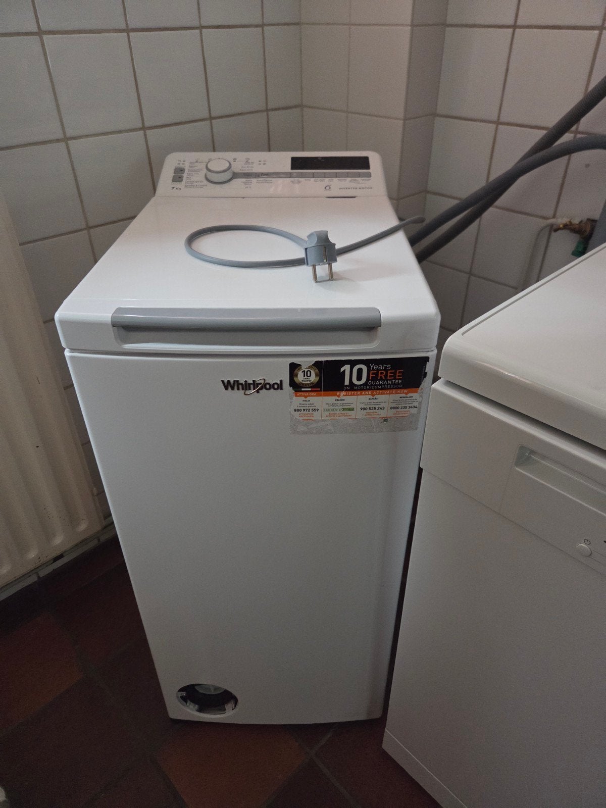 Whirlpool Bovenlader Wasmachine - Gebruikt, Perfect Werkend, Ophalen, Gebruikt, Bovenlader, 85 tot 90 cm
