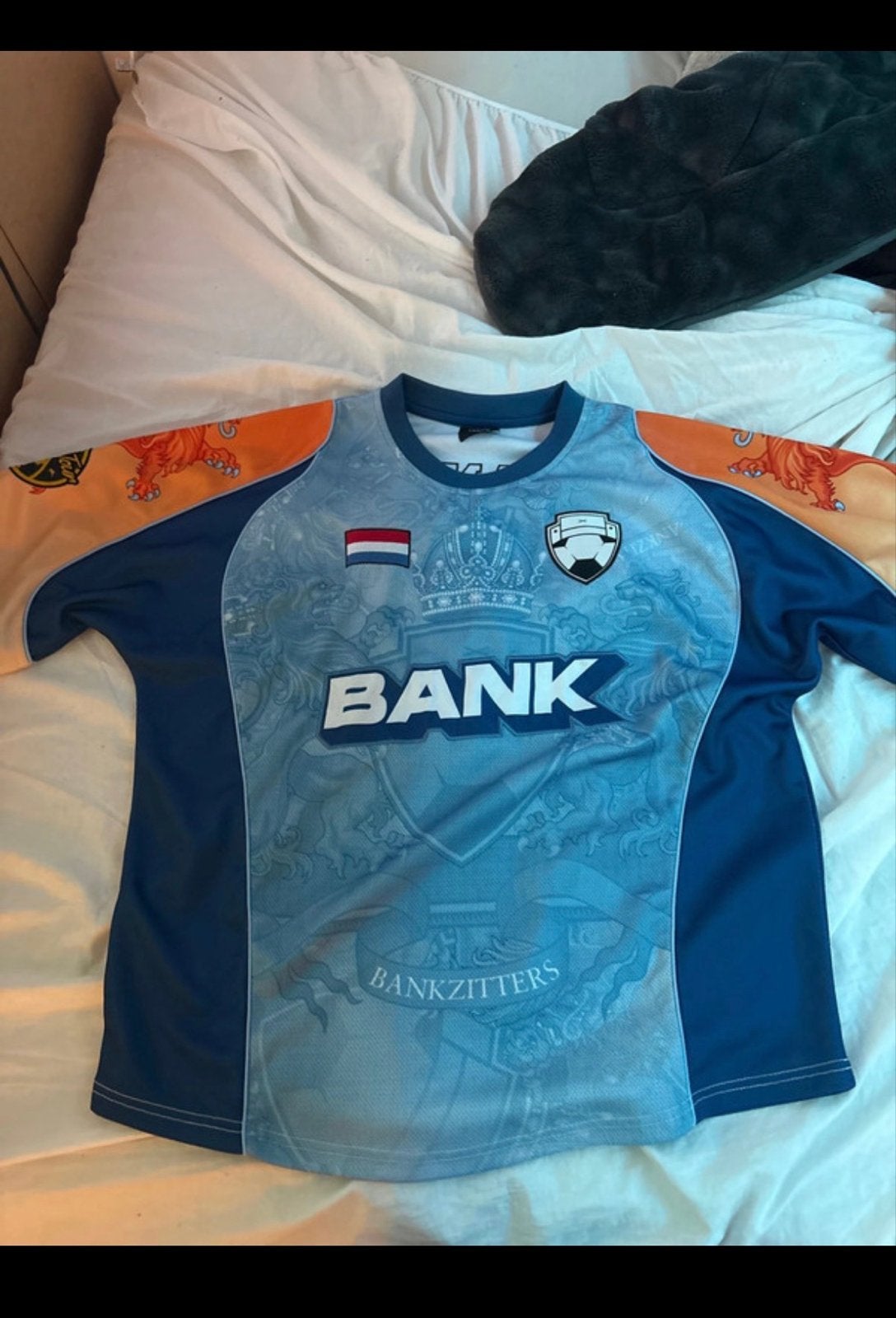 Bankzitters voetbalshirt - Maat M Nederland, Ophalen of Verzenden, Zo goed als nieuw, Maat 48/50 (M), Blauw