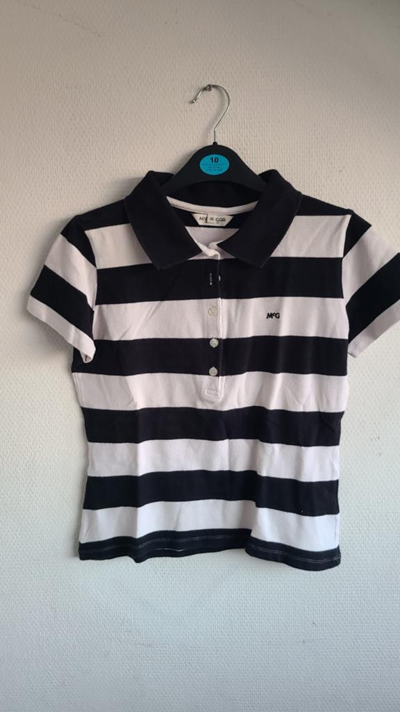 McGregor gestreept poloshirt - zwart/wit, McGregor, Zwart, Ophalen of Verzenden, Zo goed als nieuw