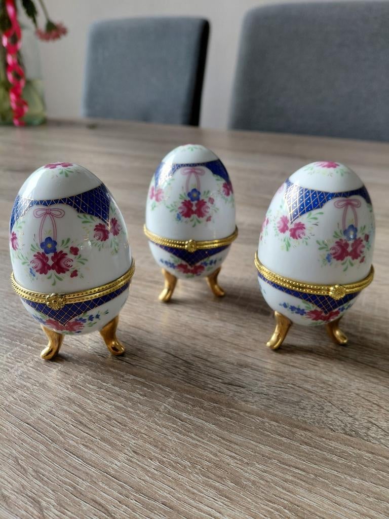 Limoges Franse sieraden eitjes, Antiek en Kunst, Ophalen of Verzenden