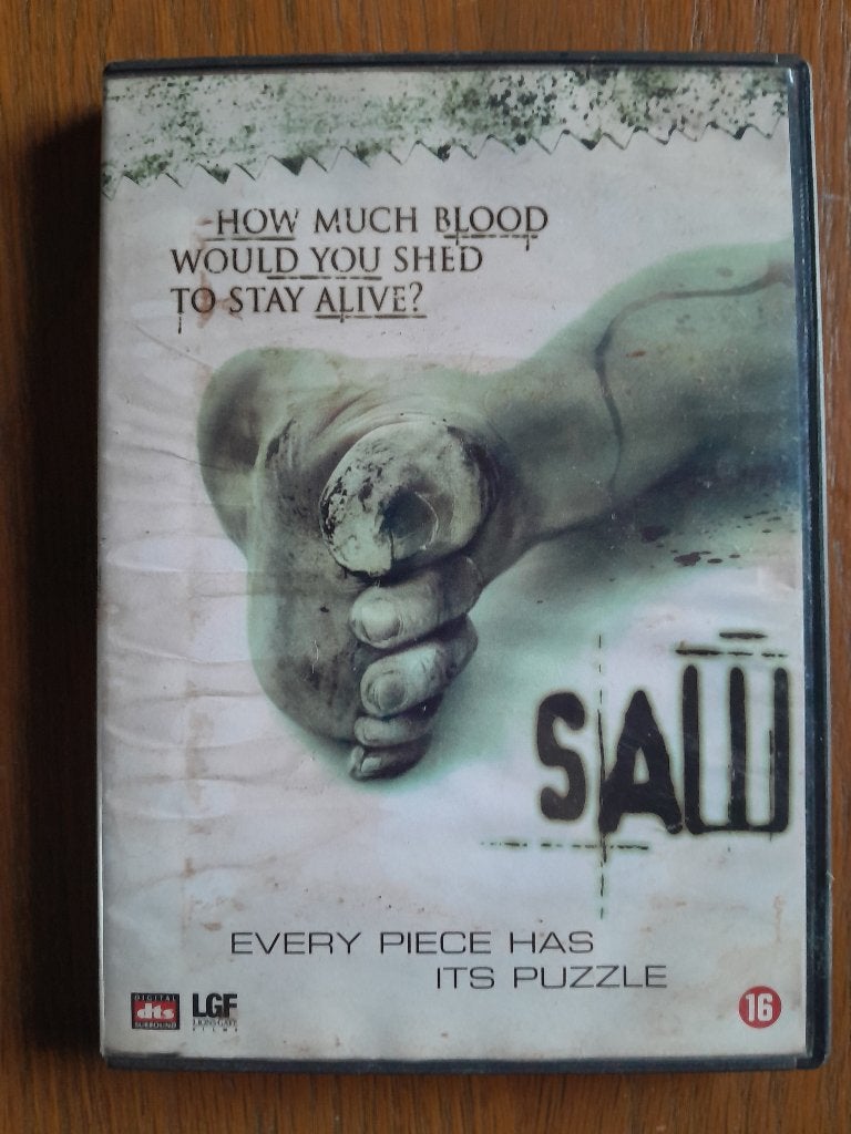Saw dvd, Vanaf 16 jaar, Ophalen of Verzenden, Gebruikt, Slasher