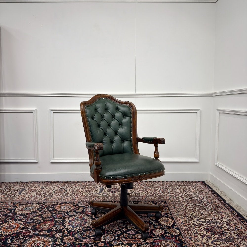 Klassiek Engels Chesterfield Bureaustoel, Ophalen