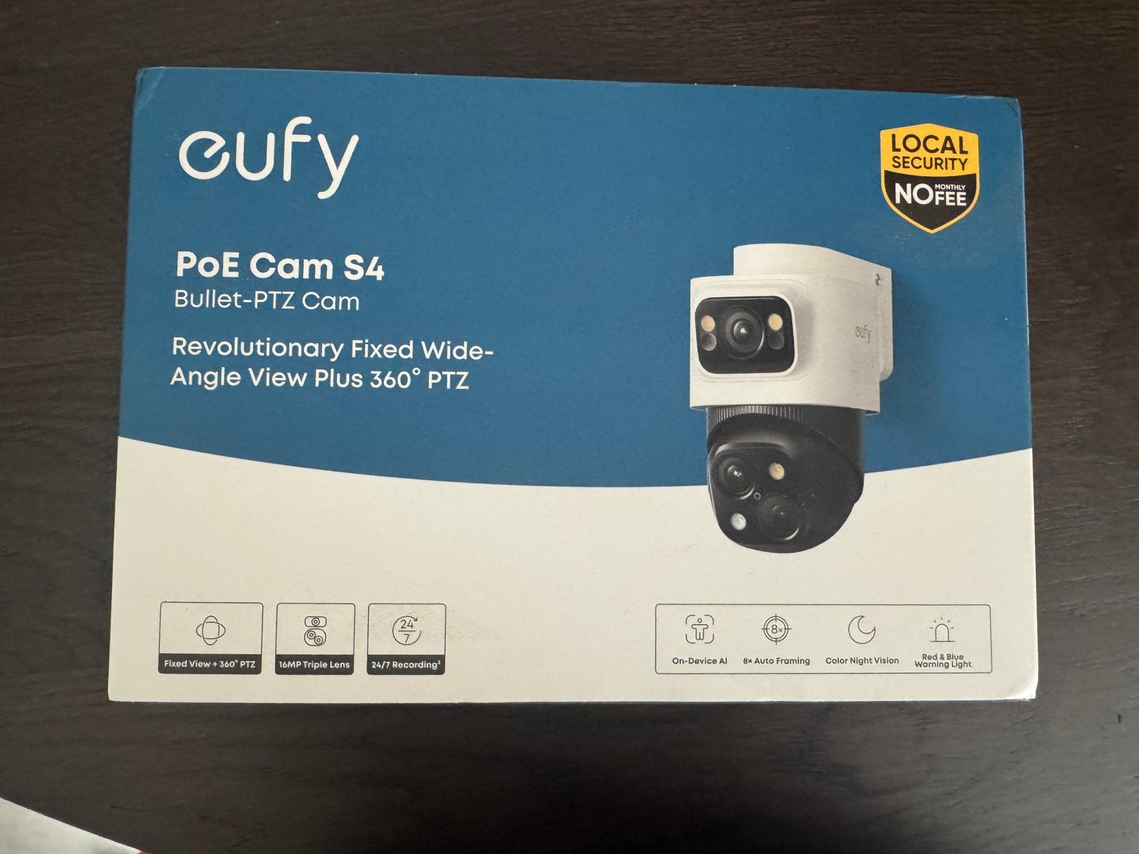 Eufy PoE Cam S4 - NIEUW IN DOOS, Ophalen of Verzenden, Nieuw