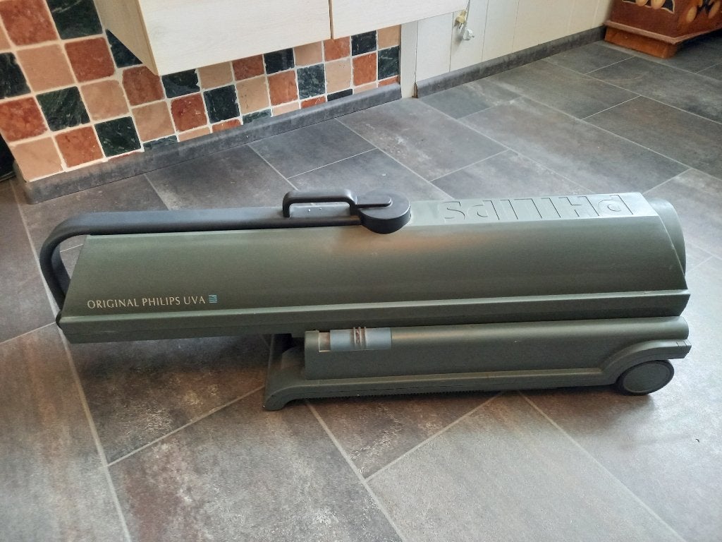 inklapbare Zonnehemel Philips UVA, Ophalen, Gebruikt, Zonnebank enkelzijdig, Minder dan 10 lampen