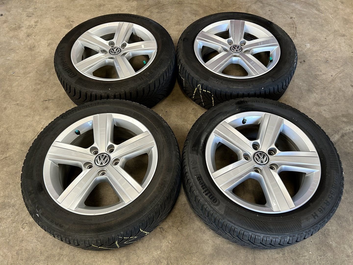 Diversen velgen + winterbanden Volkswagen Golf | Caddy, Gebruikt, 15 inch, -, -