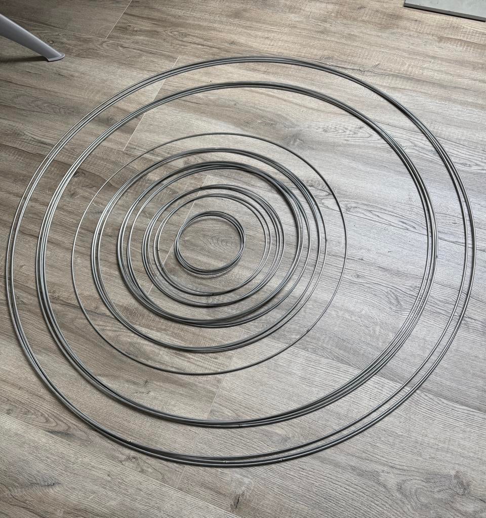 Verschillende maten metalen ringen, Hobby en Vrije tijd, Breien en Haken, Ophalen, Zo goed als nieuw, Haken, Overige typen