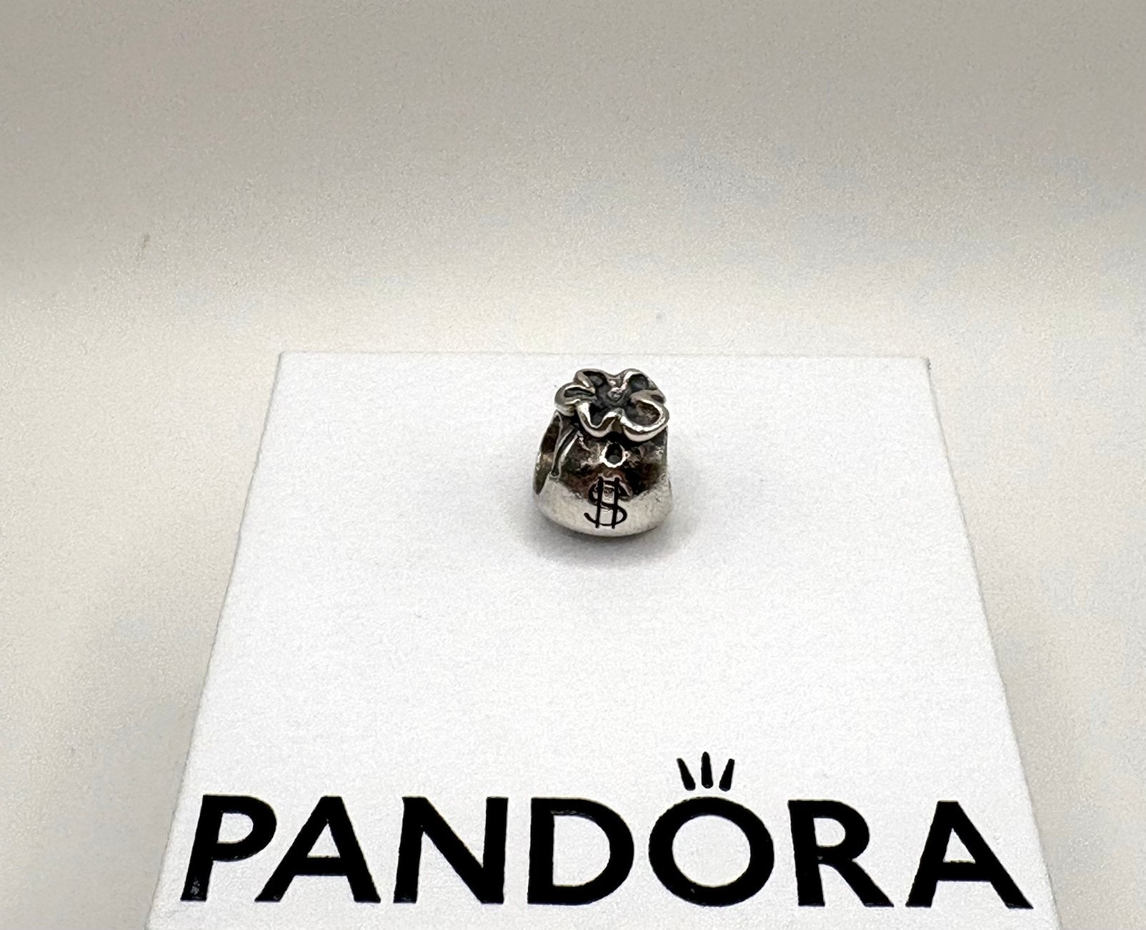 Pandora bedel origineel geld zak, Ophalen of Verzenden, Zo goed als nieuw, Zilver, Pandora