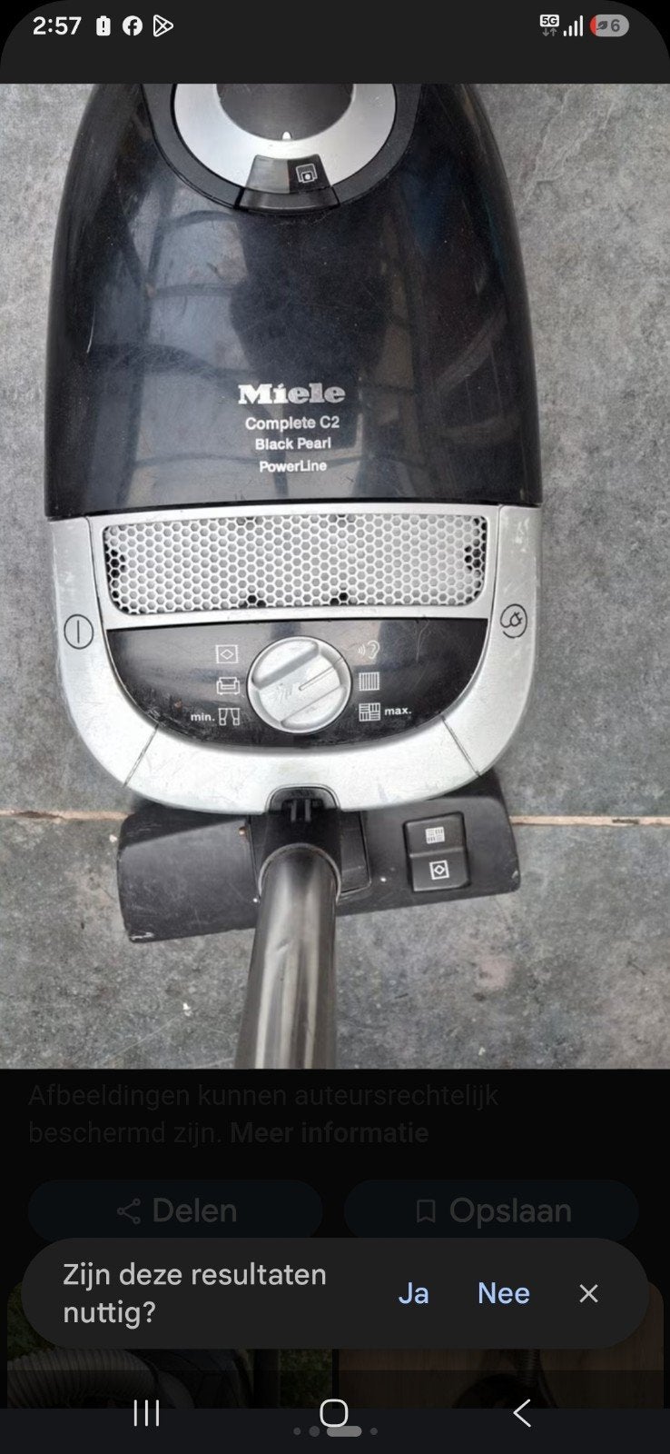 Miele stofzuiger ., Gebruikt, Ophalen of Verzenden, 1600 tot 2000 watt, Waterstofzuiger