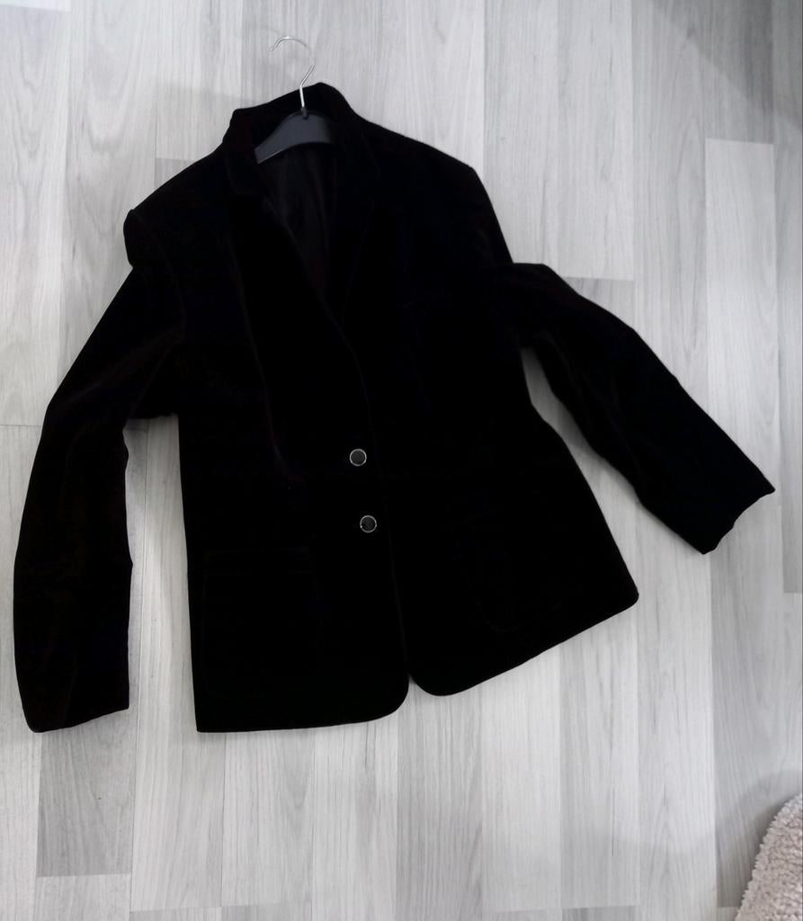ZWART FLUWEEL DAMES COLBERT, Ophalen of Verzenden, Zo goed als nieuw, Maat 38/40 (M), Zwart
