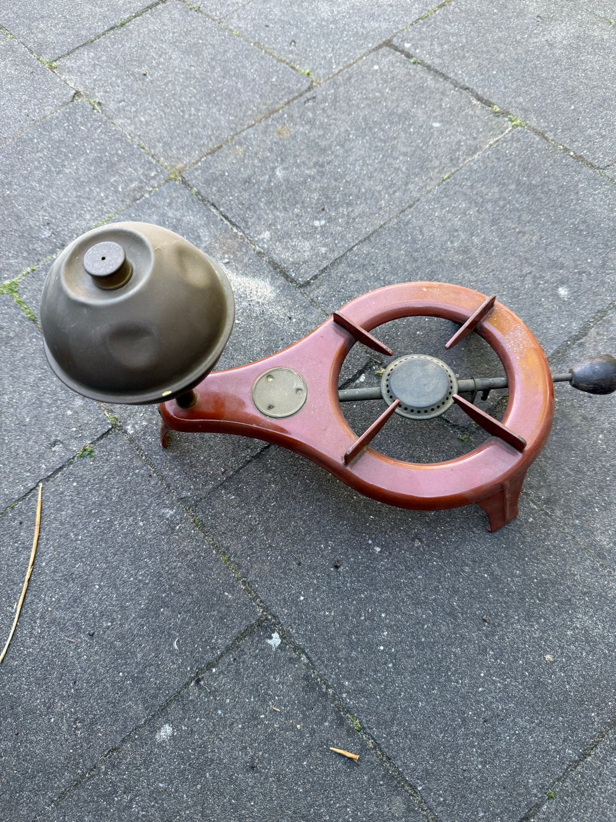 Vintage gasfornuisje met warmhoudbol 1920, Gebruikt, Minder dan 85 cm, Warmhoudplaat, 60 cm of meer