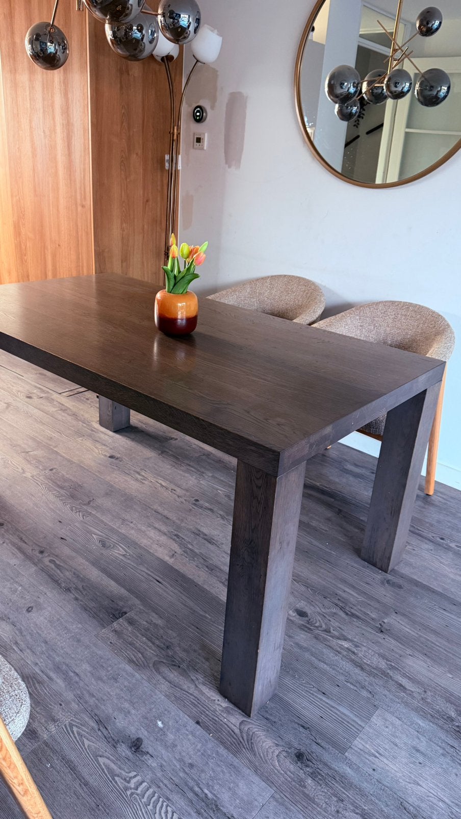 Goossens eettafel Roots 160*90 cm, Zo goed als nieuw, 150 tot 200 cm, Rechthoekig, 50 tot 100 cm