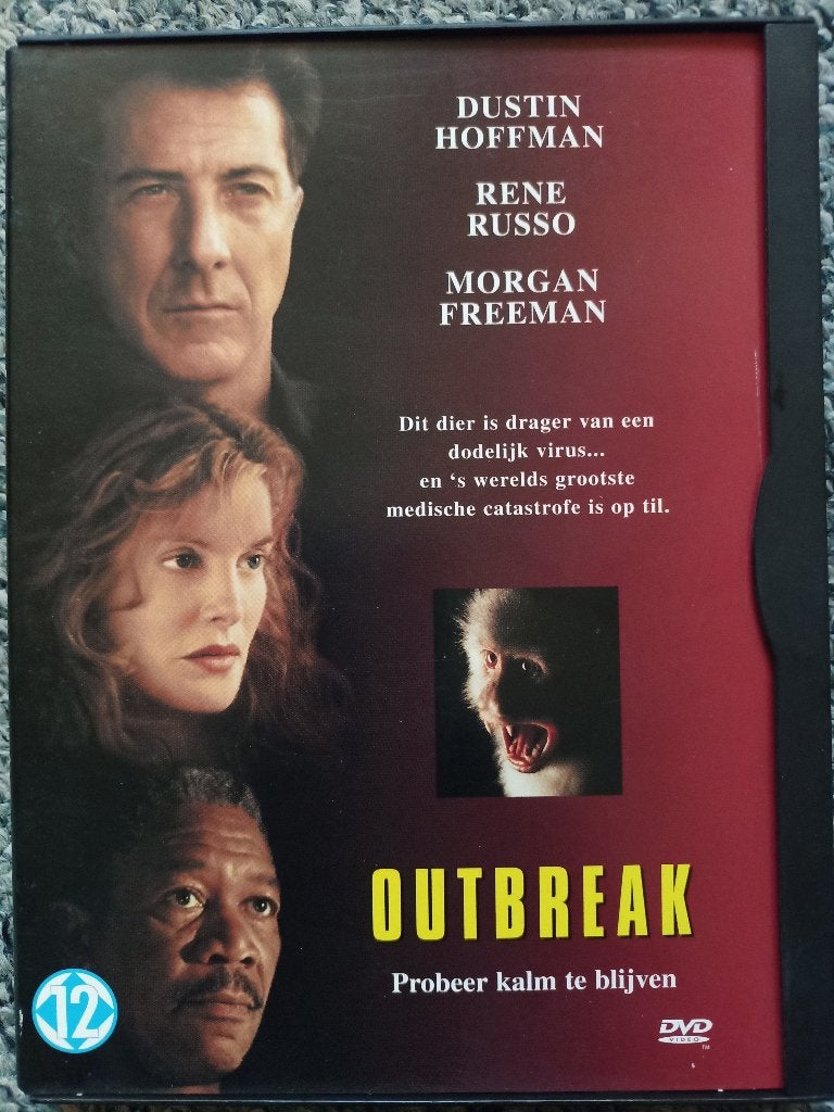 Outbreak (DVD) - Actiethriller met Dustin Hoffman, Nederlands, Actiethriller, Ophalen of Verzenden, Zo goed als nieuw