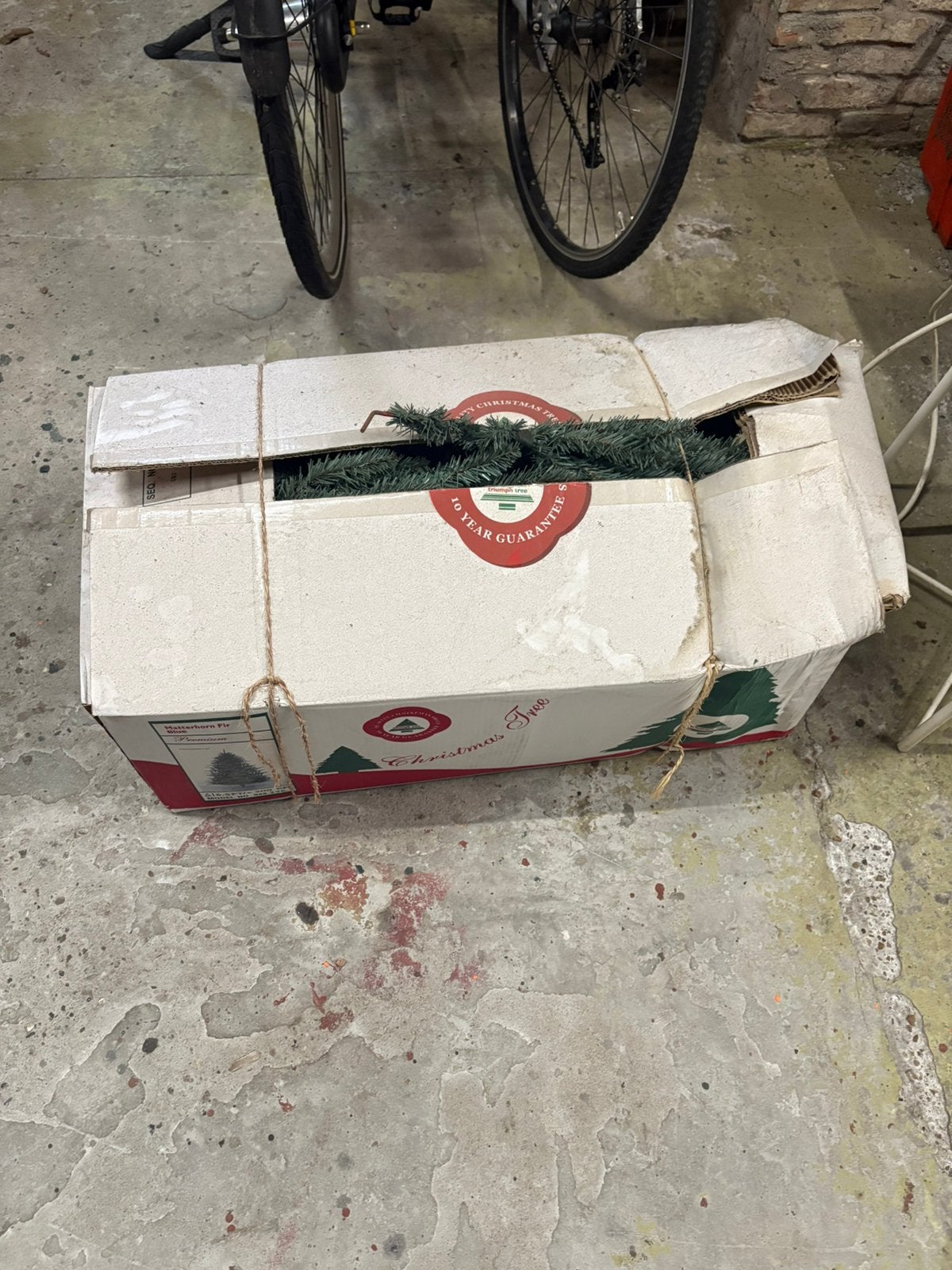 Premium Matterhorn Fir Kunstkerstboom, Ophalen, Gebruikt