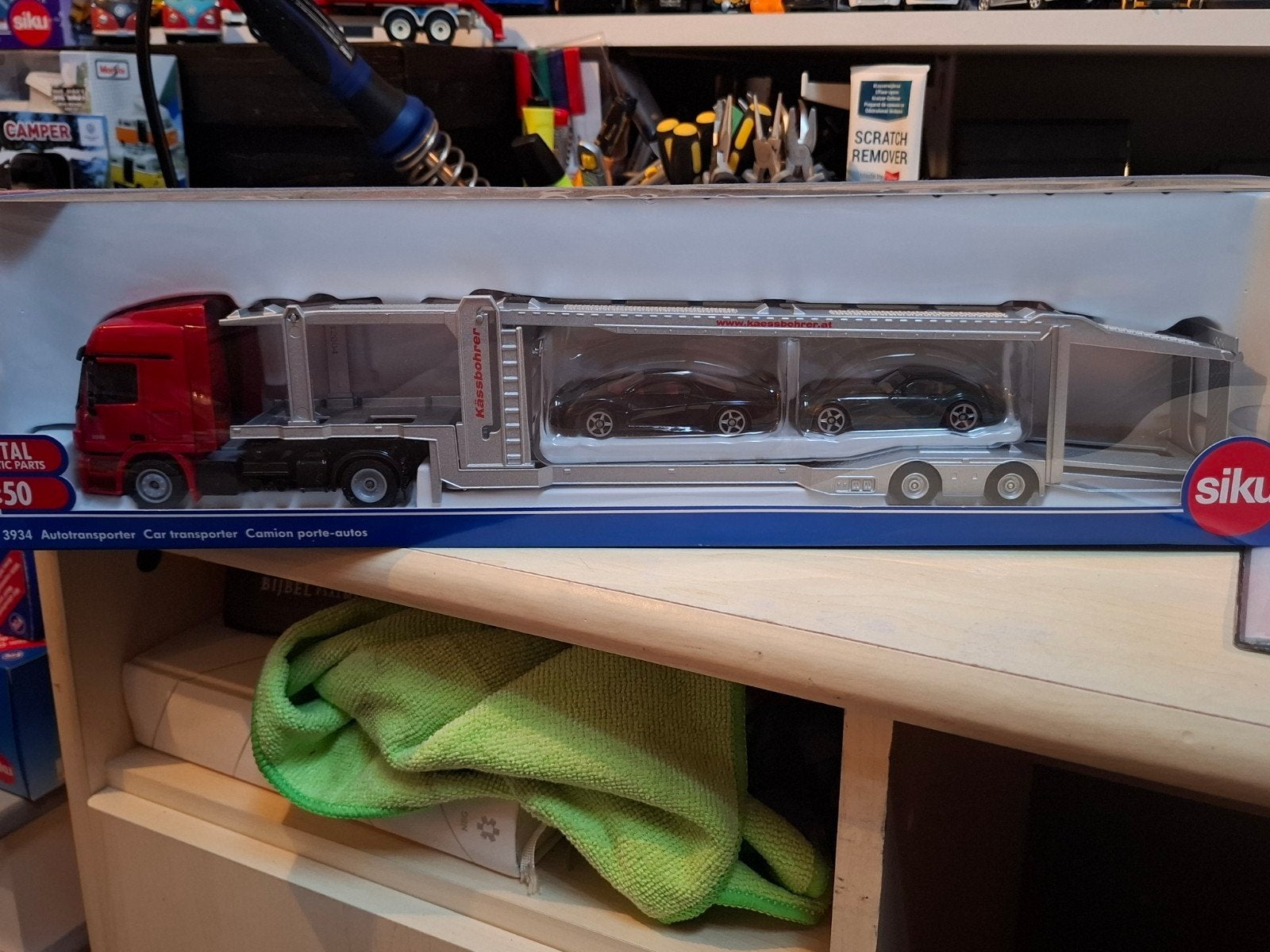 Siku 3934 Autotransporter met 2 sportwagens, Ophalen of Verzenden, Nieuw, Bus of Vrachtwagen, SIKU