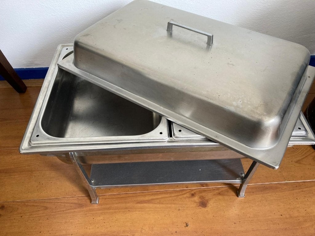 Shaving dish (warmhoudbakken), Ophalen, Gebruikt