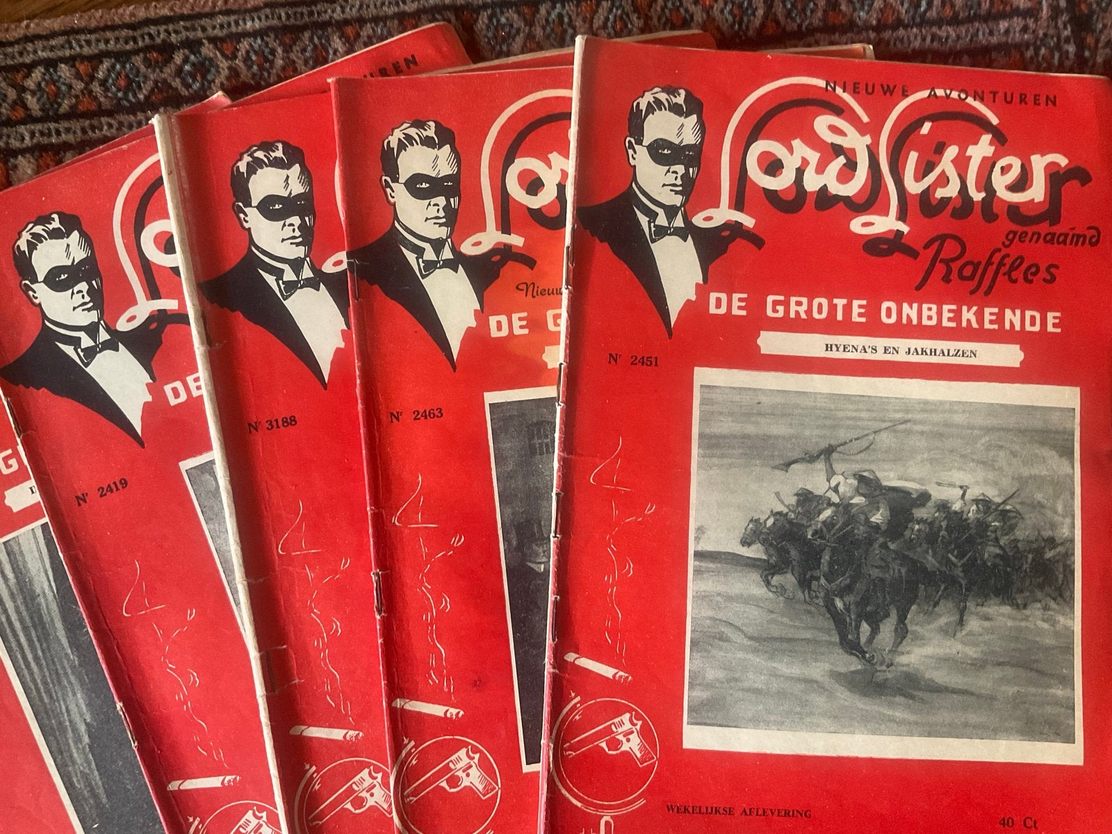 Lord Lister Raffles - De Grote Onbekende (diverse nummers), Boeken, Verzenden, Gelezen, Overige typen