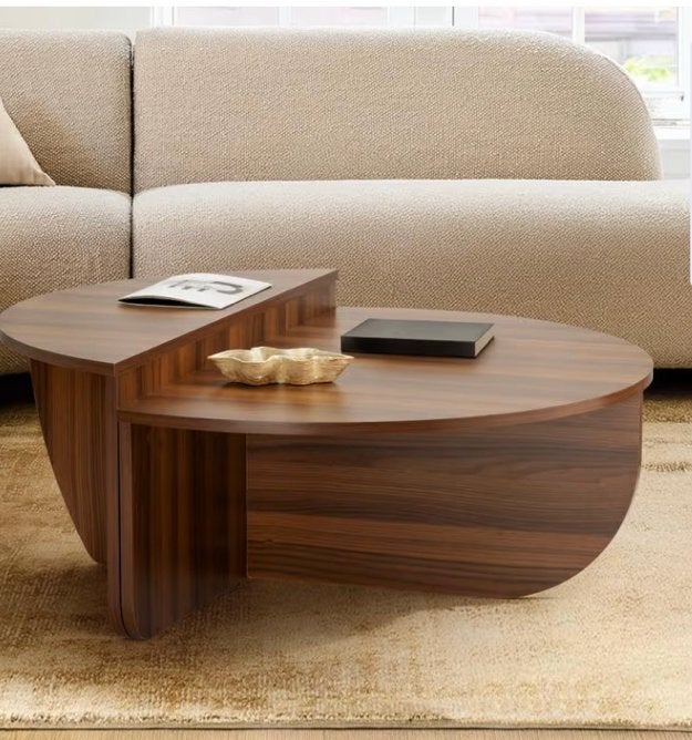 Salontafel van Action - kleur Walnoot, Ophalen, 100 tot 150 cm, Nieuw, 50 tot 100 cm
