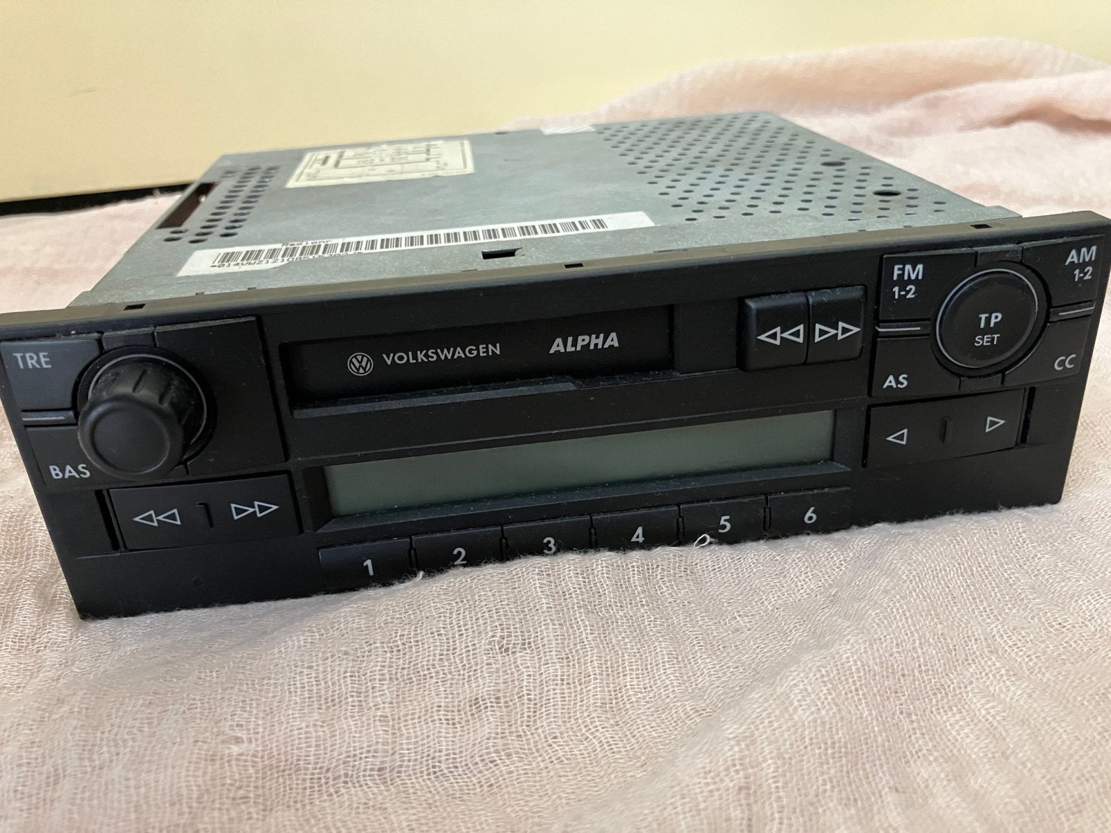 Originele VW Alpha 5 radio (Polo Lupo Golf IV)Zonder code, Ophalen of Verzenden, Zo goed als nieuw