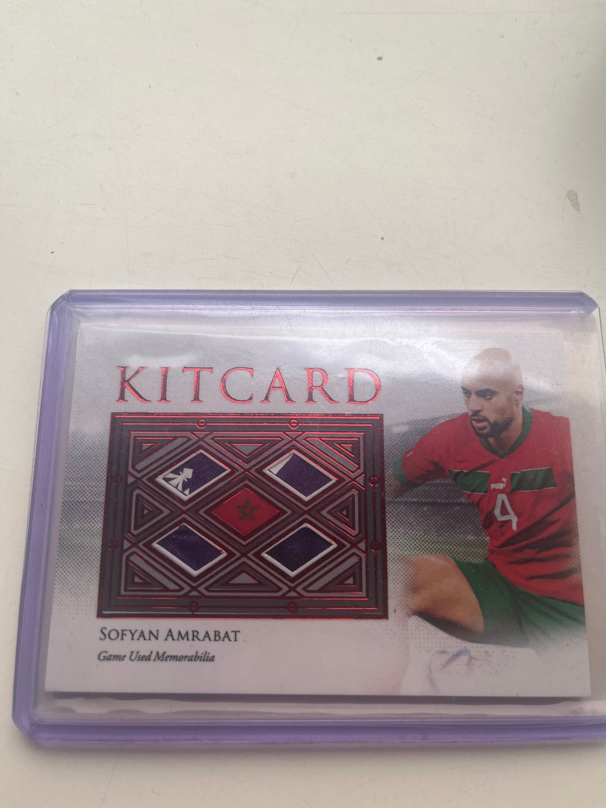 Sofyan Amrabat Kitcard - Fiorentina vs Lazio 10 oktober 2022, Ophalen of Verzenden, Zo goed als nieuw, Buitenlandse clubs, Spelerskaart