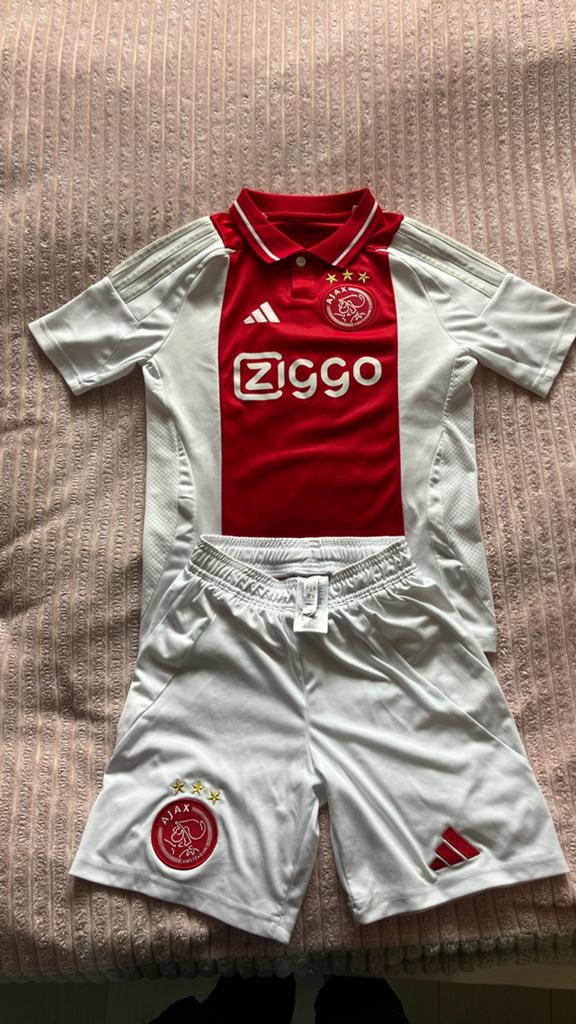 Ajax tenue maat 152 met bedrukking nummer 6 Sammy, Ophalen of Verzenden, Zo goed als nieuw, Jongen, Setje