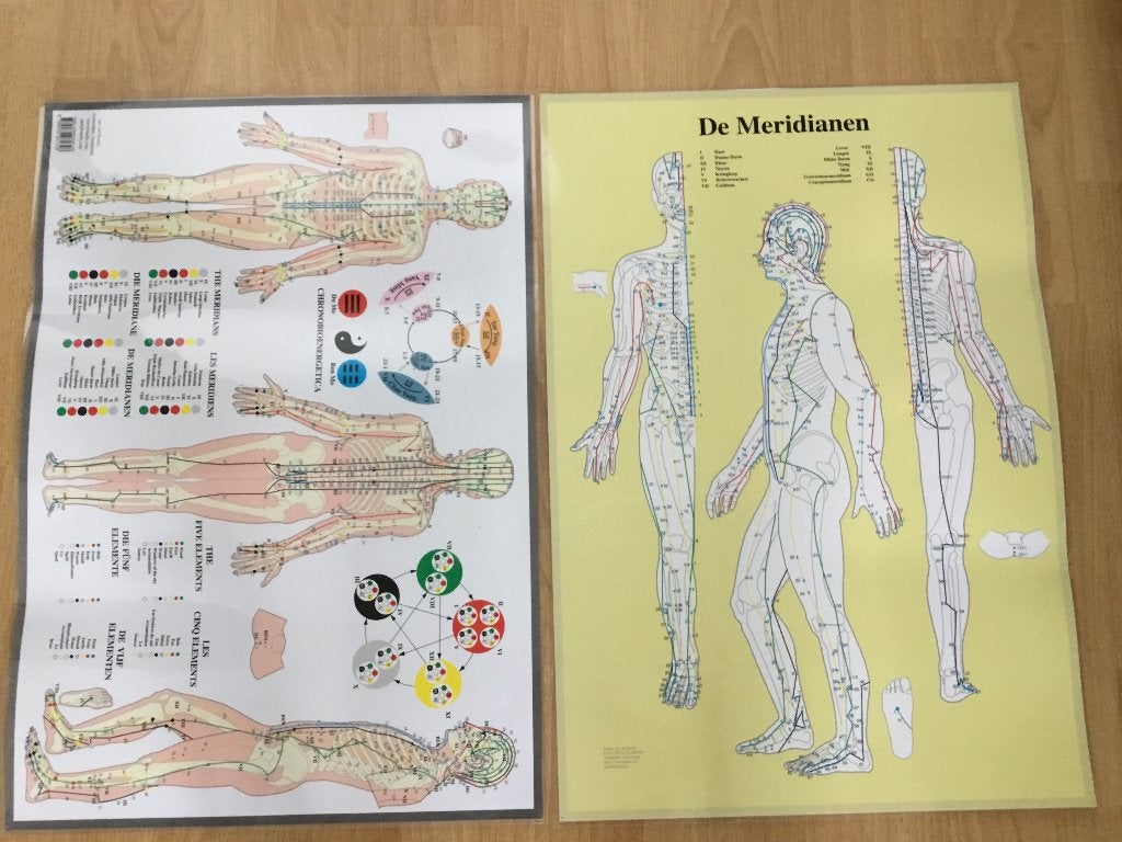 Posters meridianen, Ophalen, Rechthoekig Liggend, Zo goed als nieuw, A1 t/m A3