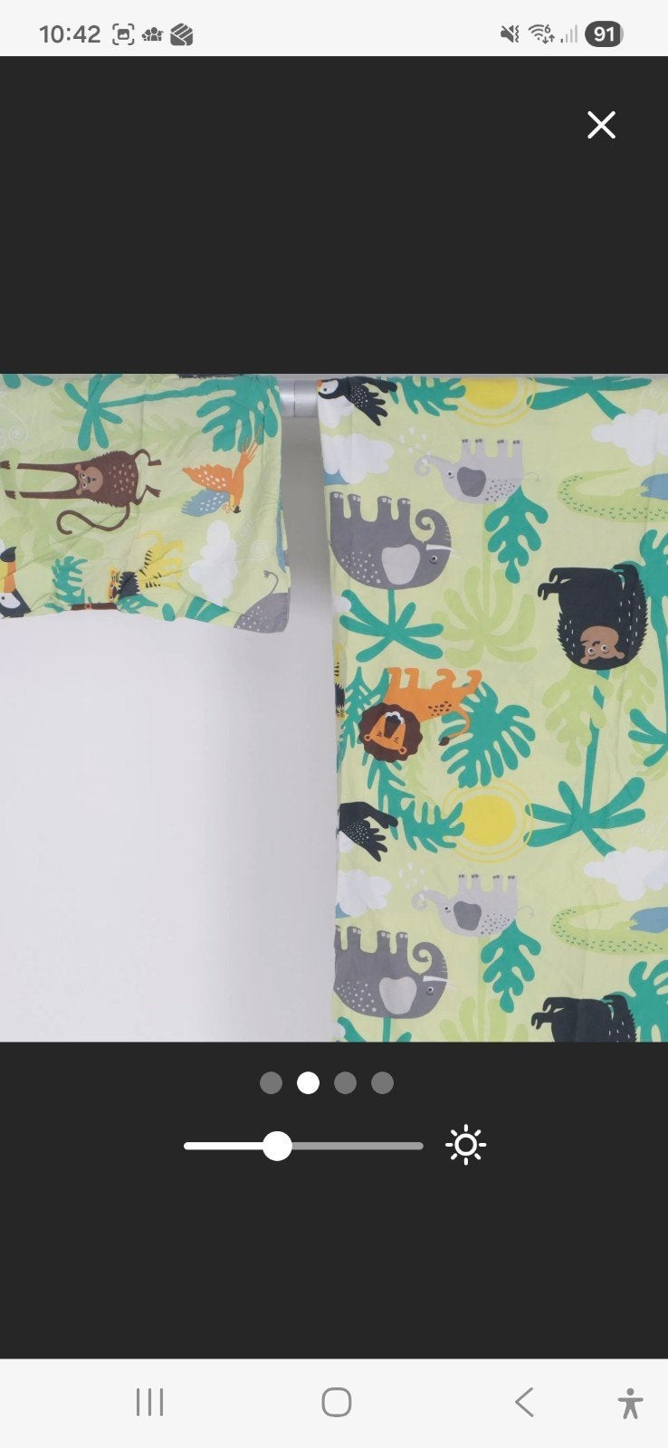 IKEA Beddengoed Dekbedovertrek Jungle Dieren Kinderkamer, Jongetje of Meisje, Dekbedovertrek, Ophalen of Verzenden, Zo goed als nieuw