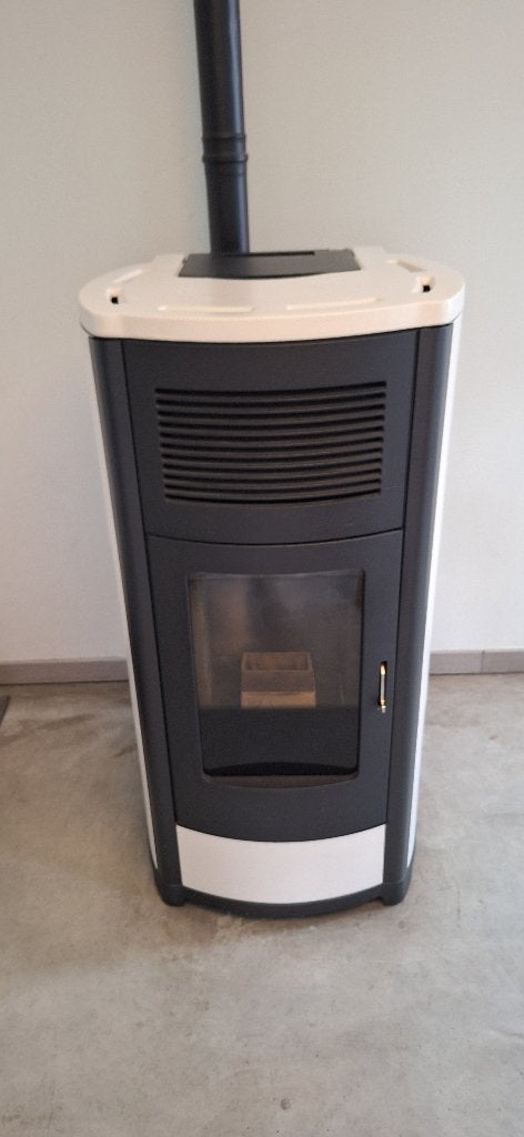 MCZ Club hydro 21 Kw -CV kachel, Huis en Inrichting, Kachels, Ophalen, Gebruikt, Pelletkachel, Vrijstaand