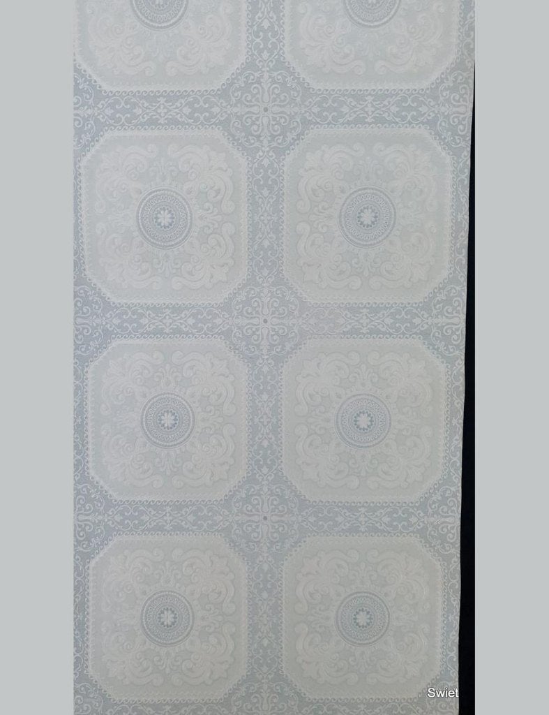13977 blauw barok vintage behang klassiek paneel retro swiet, Ophalen of Verzenden, Blauw