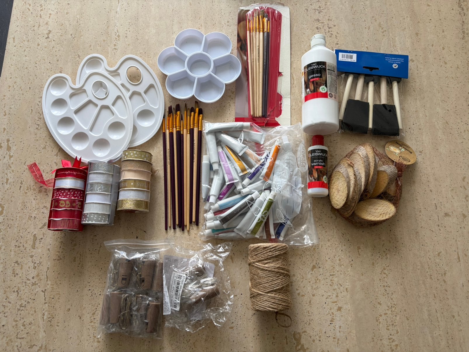 Complete set voor decoupage inclusief servettten, Hobby en Vrije tijd, Ophalen of Verzenden, Zo goed als nieuw