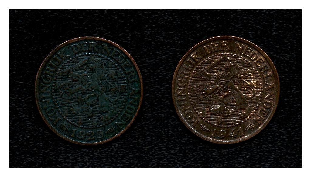 2,5 cent Nederland 1929 en 1941 (M 139), Ophalen of Verzenden, Koningin Wilhelmina